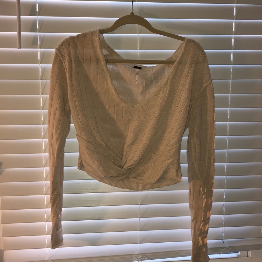 Free People Cropped Sweater